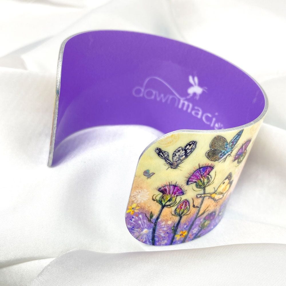 'Flutterbies' Butterfly Aluminium Cuff Bangle Bracelet