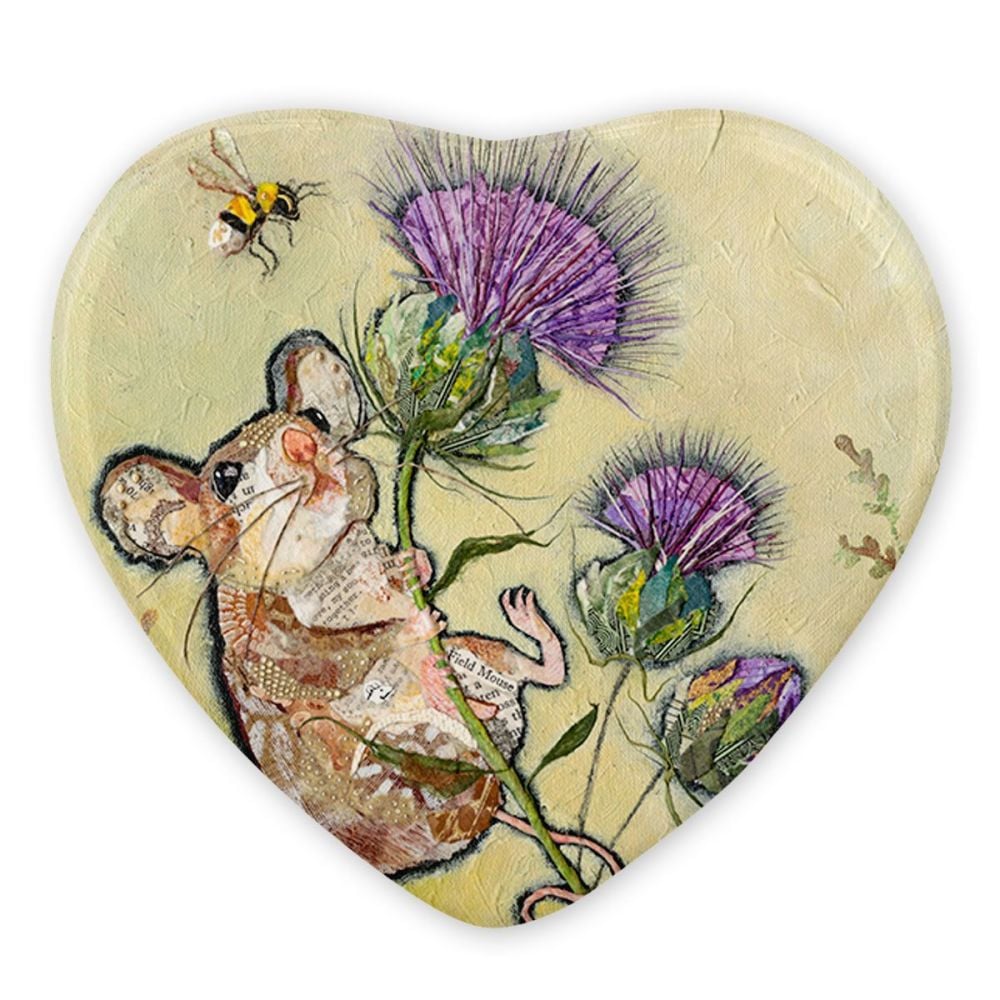 First to the Top Ceramic Heart Magnet