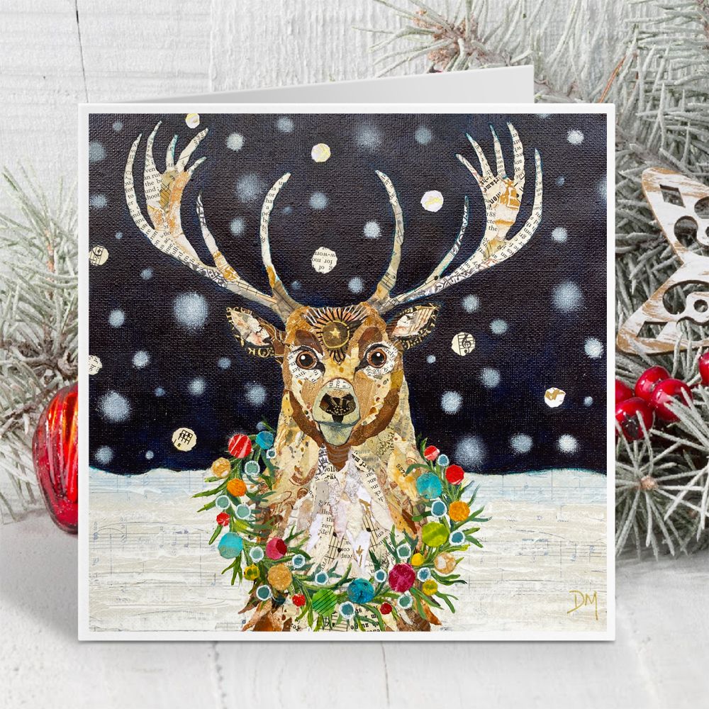 Festive Stag Greetings Card