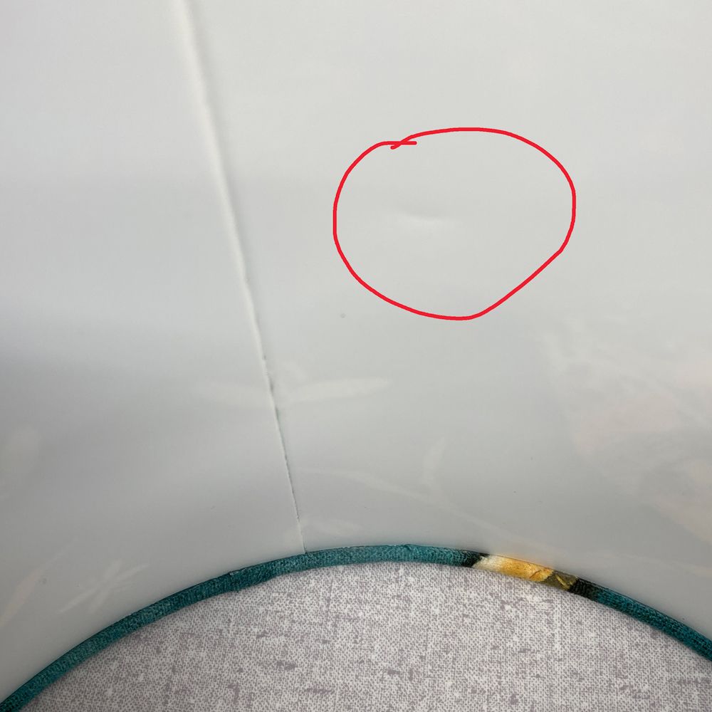 Wren on Aqua- Shade 30cms Pendant Fitting (SECONDS)