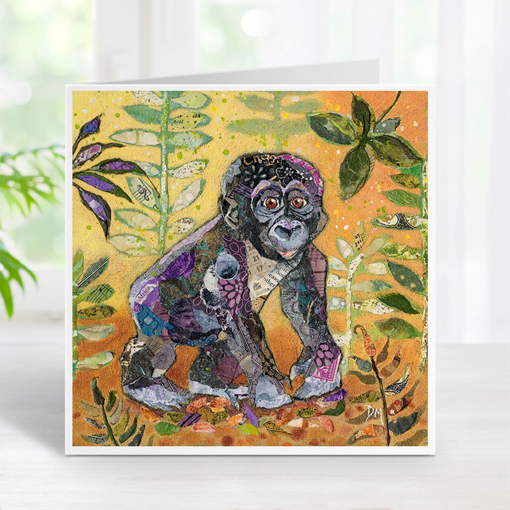 Baby Gorilla - Greetings Card