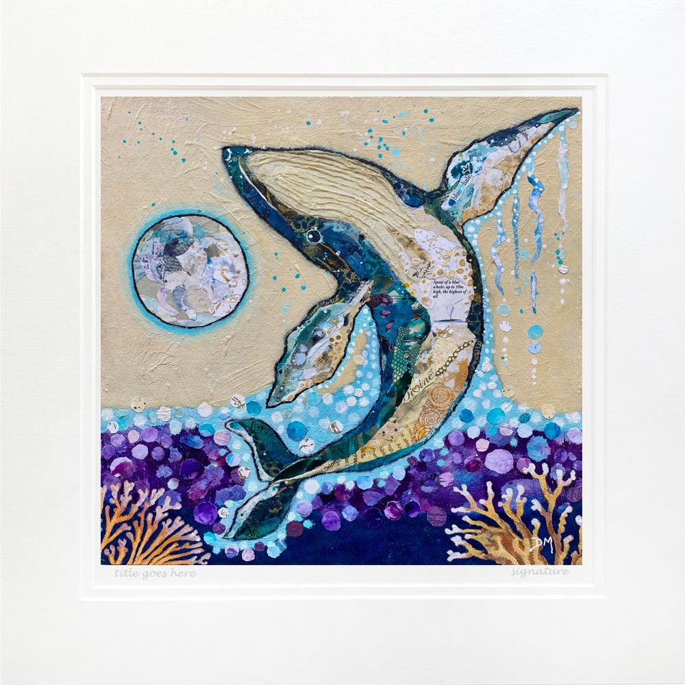 Blue Whale - Art Wall Print