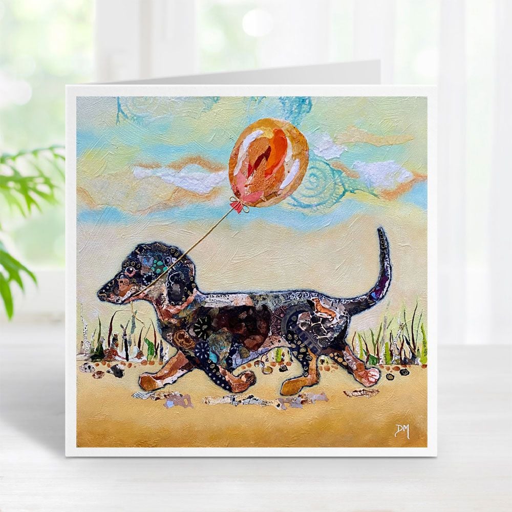 Happy Chappie - Dachshund Greetings Card