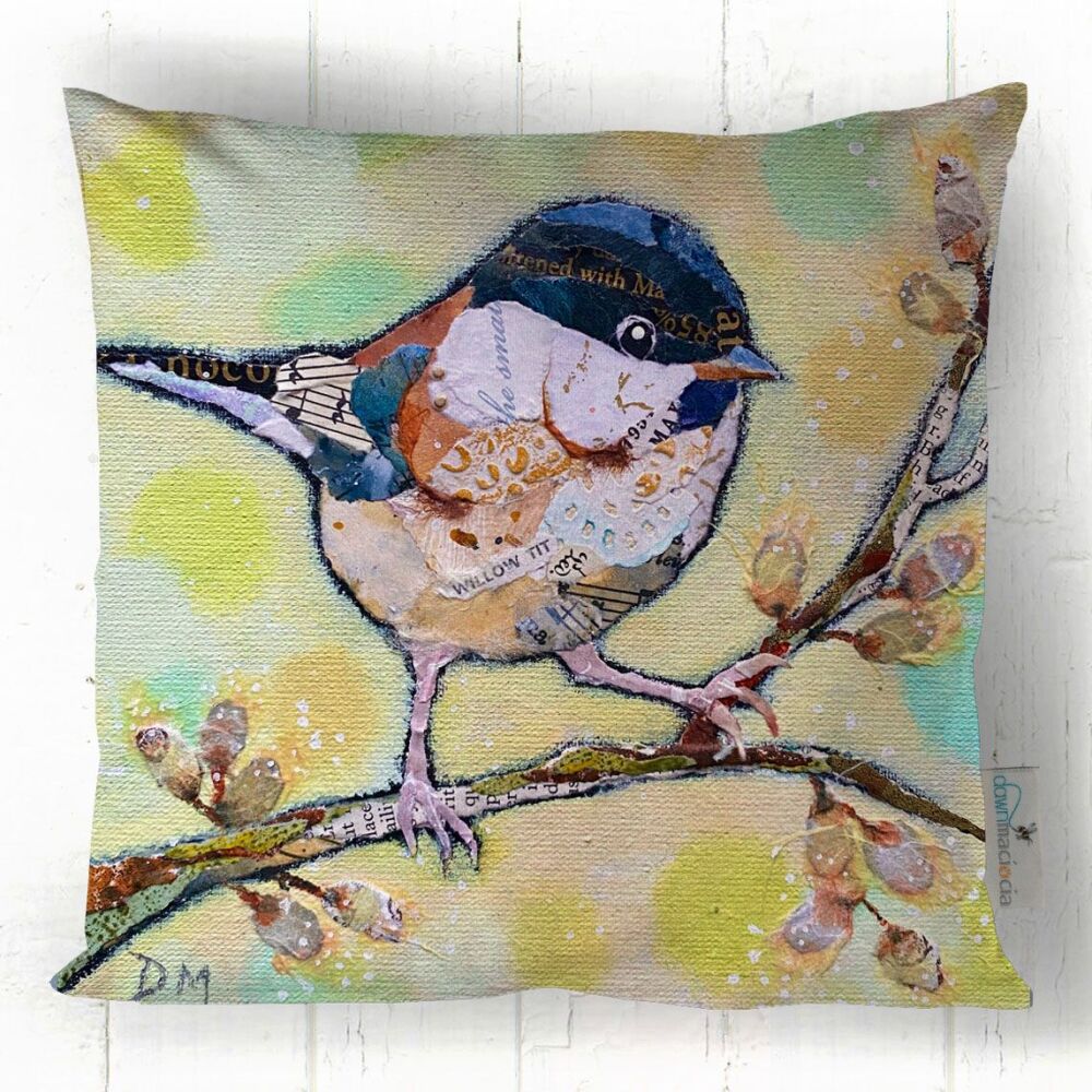 Willow Tit - Square Cushion