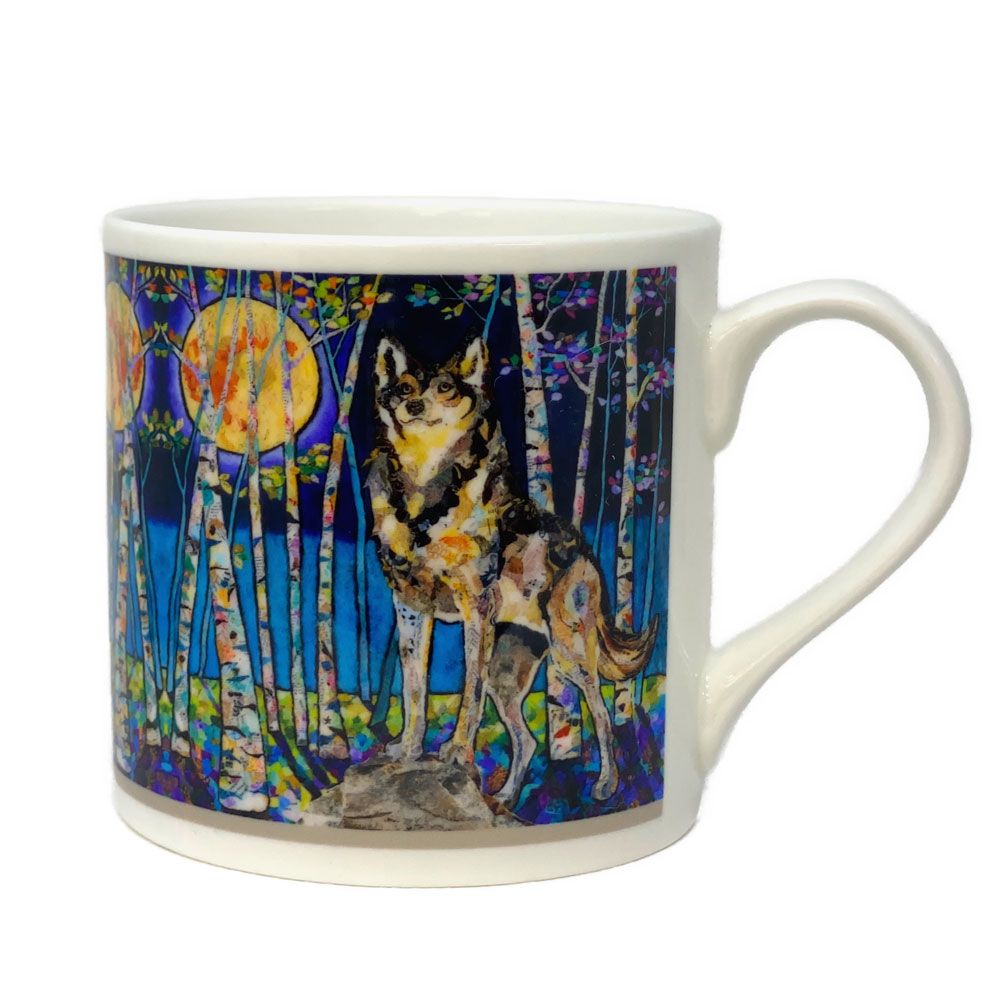 Moon Guardian Wolf Mug