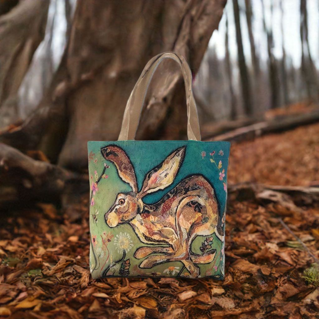 Follow the Leader - Hare Tote Bag - Vegan-Suede