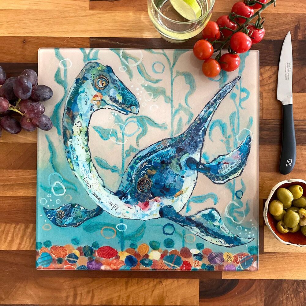 Nessie Glass Worktop Saver (SECONDS)