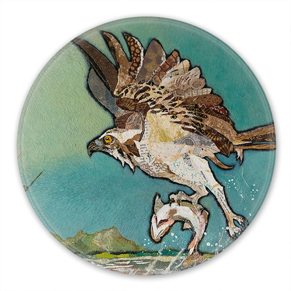 Osprey Round Glass Worktop Saver - Lord of the Loch