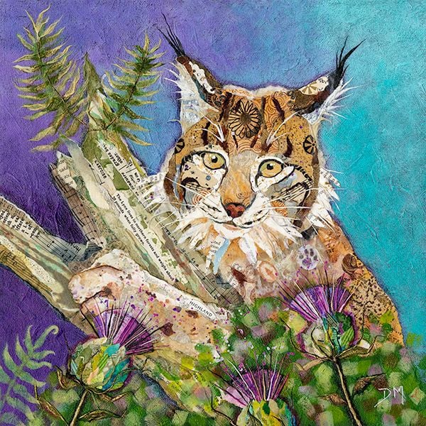 'Home at Last' - Eurasian Lynx Original Wall Art