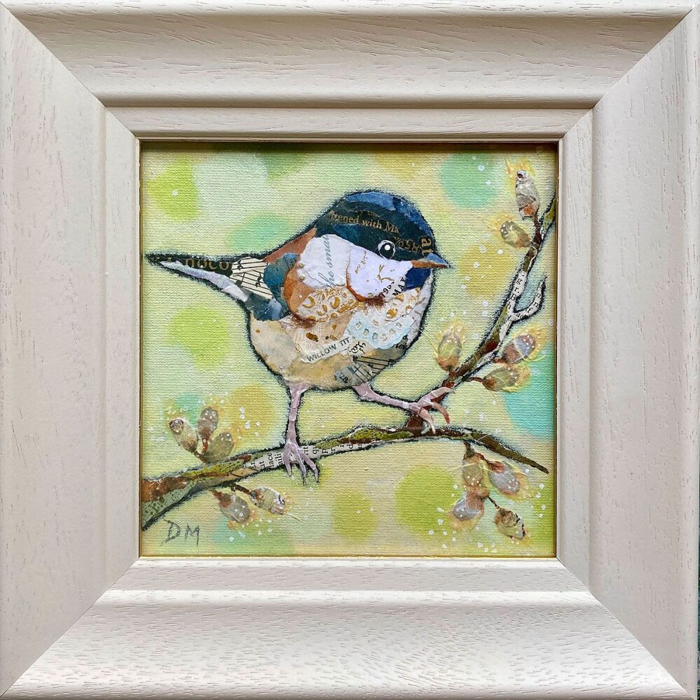 Willow Tit Original - framed original art