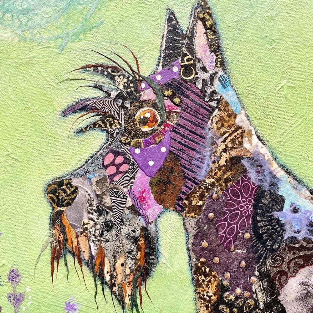 Trotty Scotty- Scottish Terrier Original Wall Art