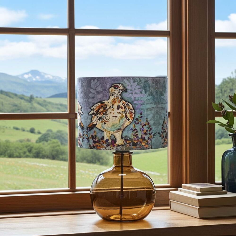 Ptarmigan Lampshade - 'Autumn Ptarmigan'