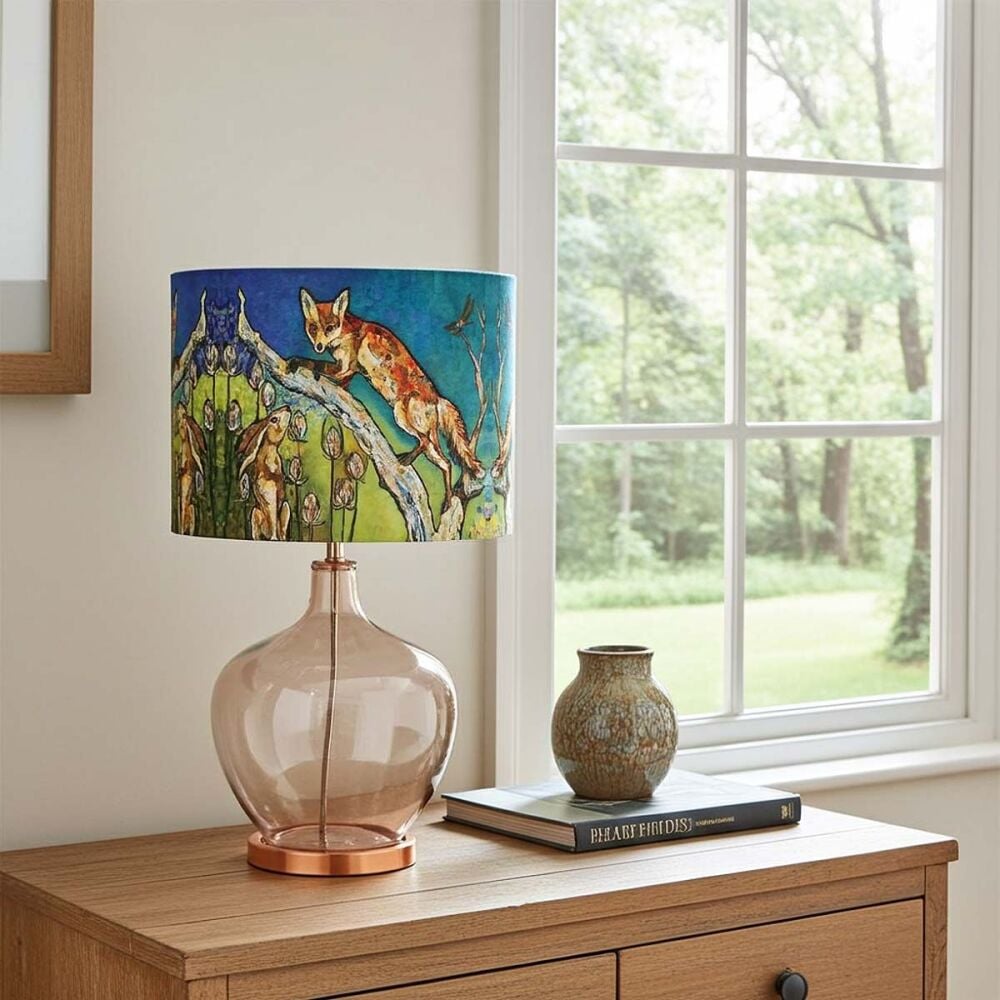 Aesop's Garden - Fox & Hare Lampshade