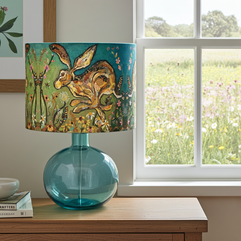 Whimsical Hare Lampshade - Follow the Leader