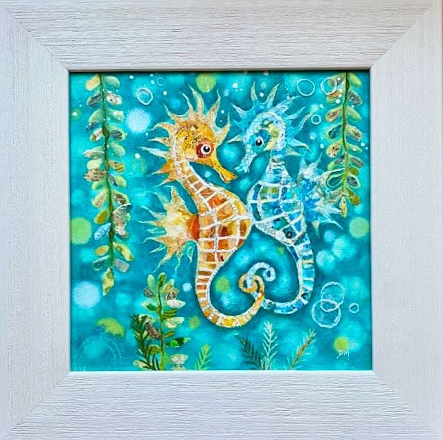Soulmates Seahorses- Original Wall Art