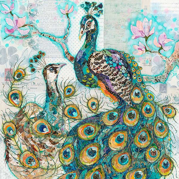 Glorious Peacocks - embellished print