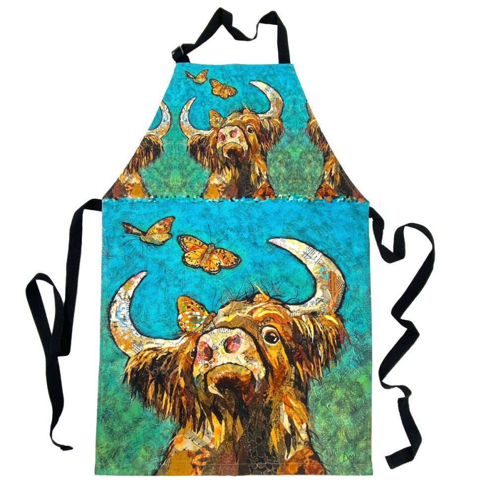 Buttercoo Highland Cow Apron - Polycotton