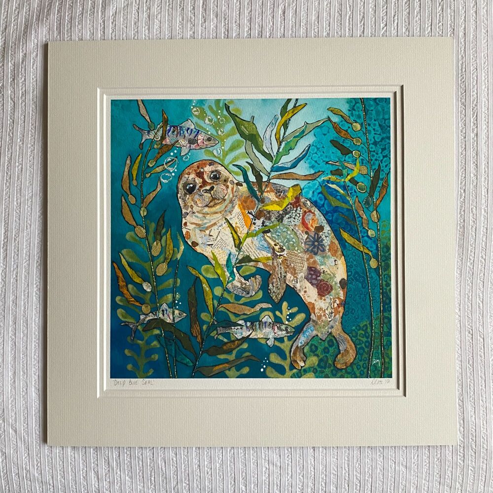 Deep Blue Seal Print (Ex-Display)