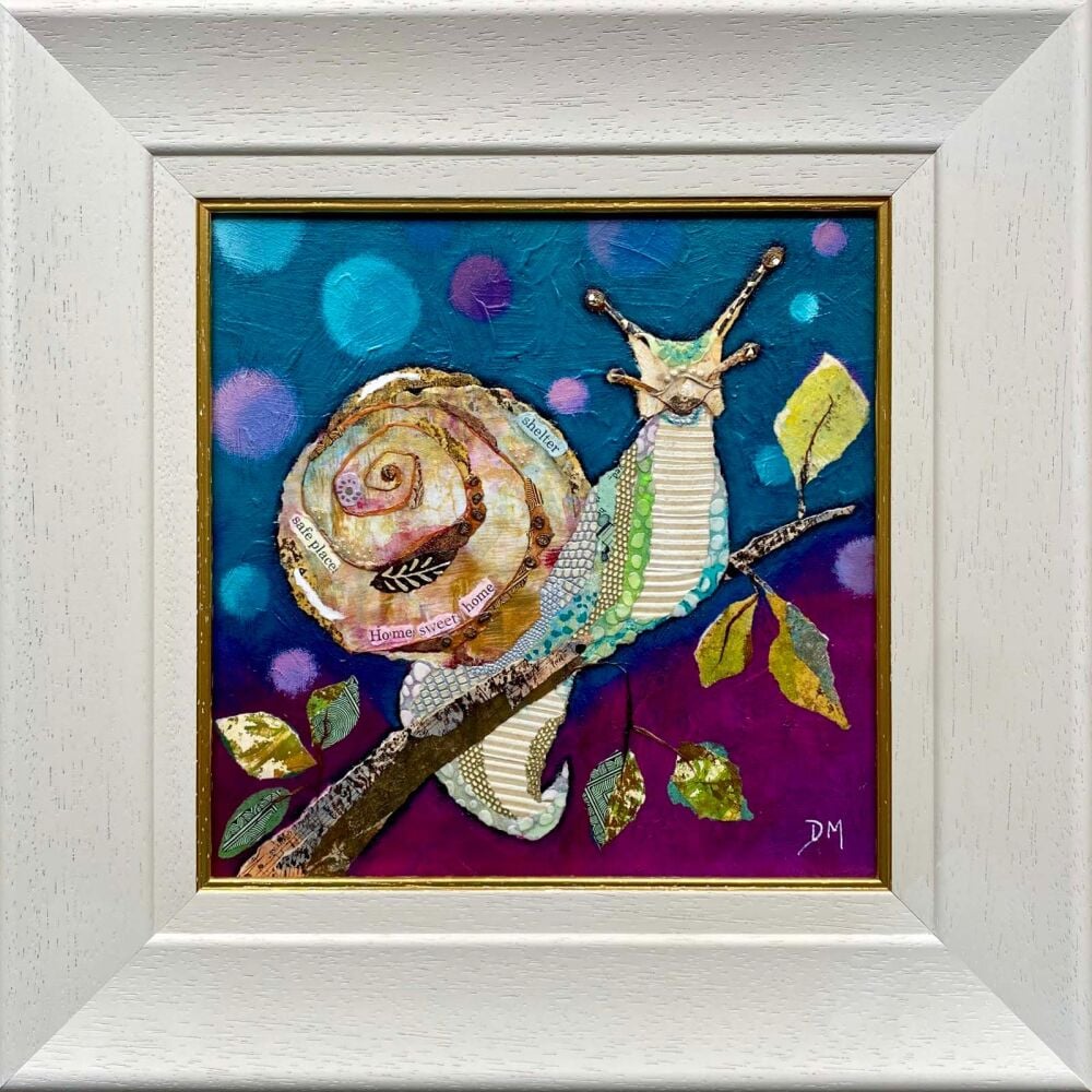 Snail - Original Collage Art