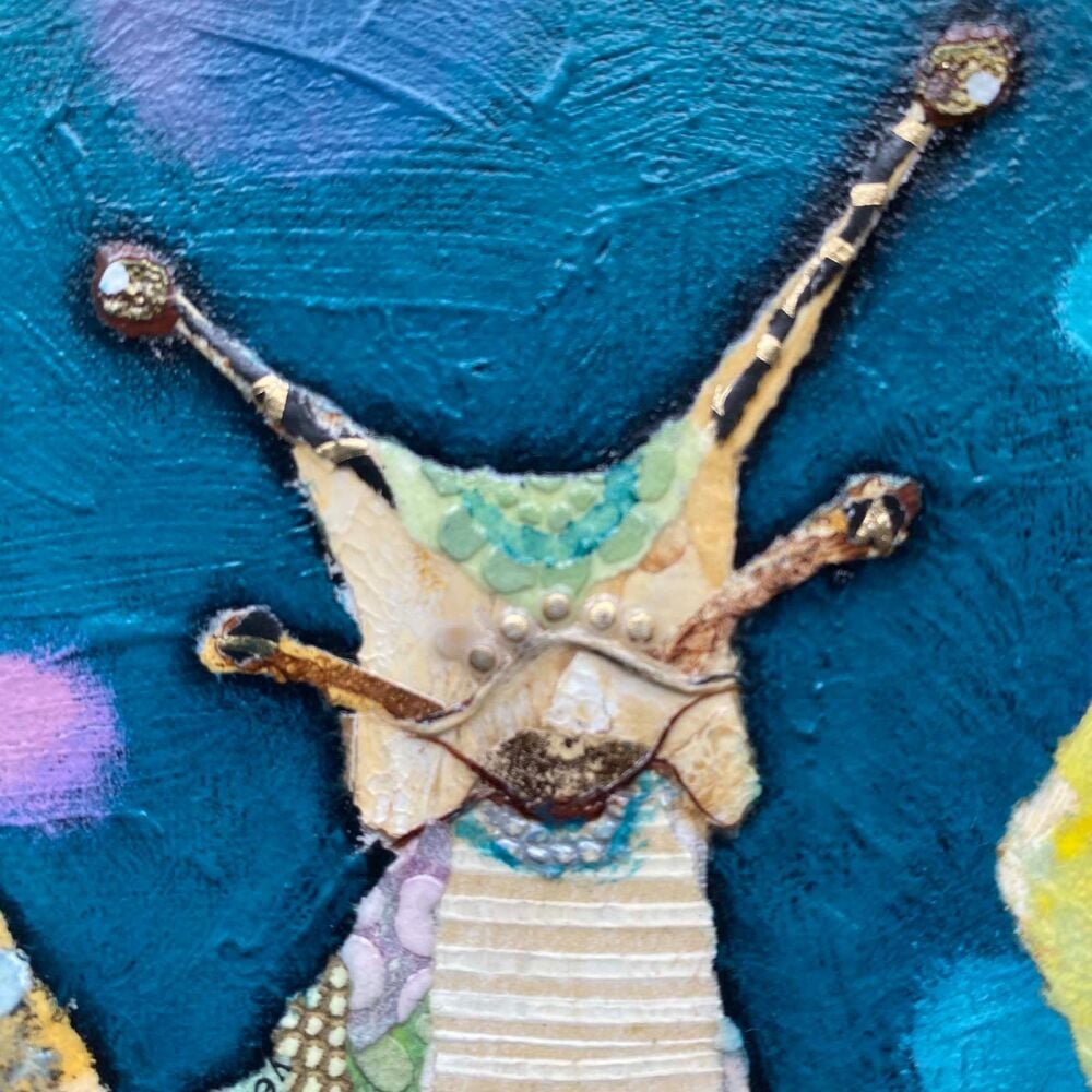Snail - Original Collage Art