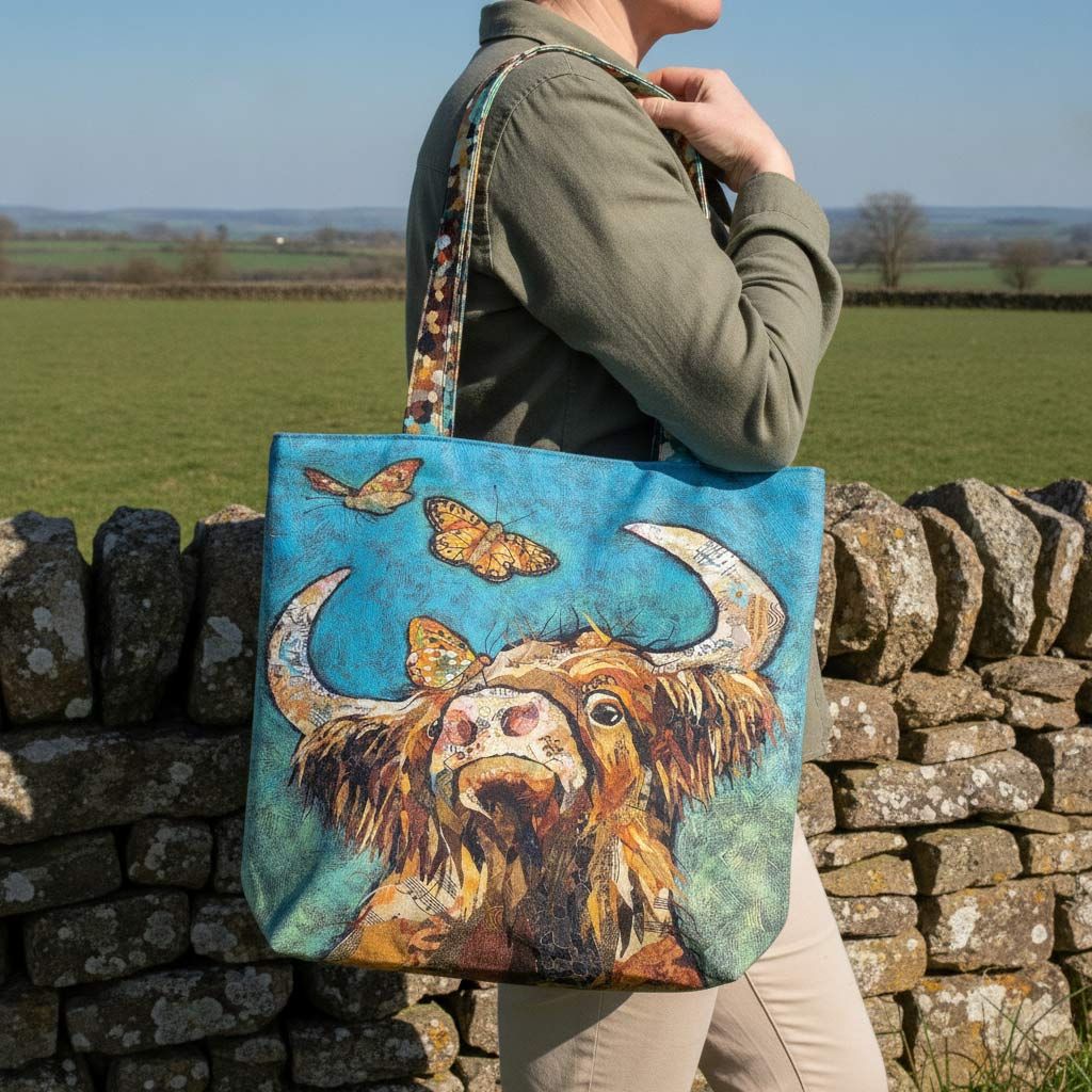 Buttercoo Highland Cow Tote Bag - Polycotton