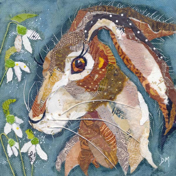Hare & Snowdrops - Card