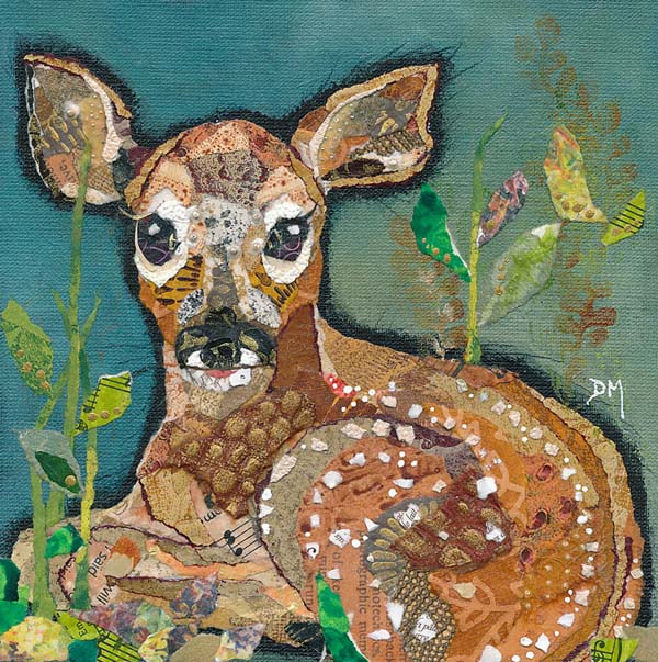 Baby Deer Fawn Small Art Print