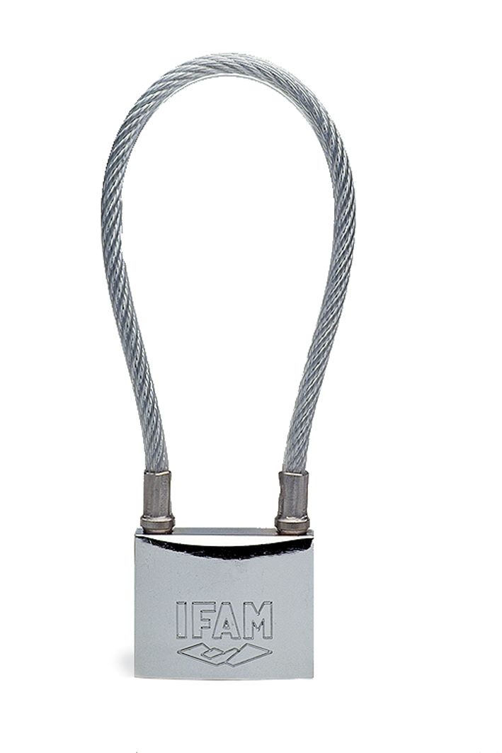 IFAM MARINE CABLE PADLOCK. BLISTER PACKED.