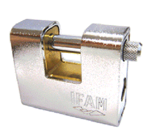 IFAM ARMOURED 60 CEN 3 INSURANCE RATED PADLOCK. KEYED TO DIFFER.