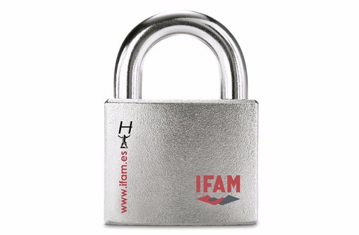 IFAM HERCULES B CEN 4 RATED HIGH SECURITY PADLOCK. OPEN SHACKLE MODEL.
