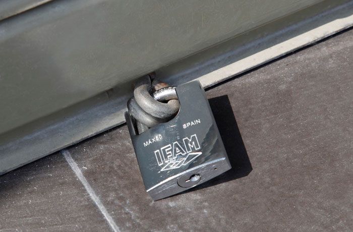  IFAM MAX50 PROTECTED STAINLESS STEEL SHACKLE  PADLOCK. CORROSION PROTECTED BODY.
