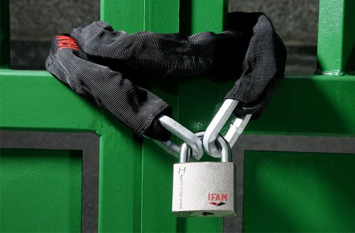 IFAM HERCULES A CEN 4 RATED HIGH SECURITY CLOSED SHACKLE PADLOCK.