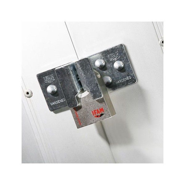 <!--001-->IFAM HIGH SECURITY HASP KIT WITH FITTINGS AND DRILL TEMPLATE. 