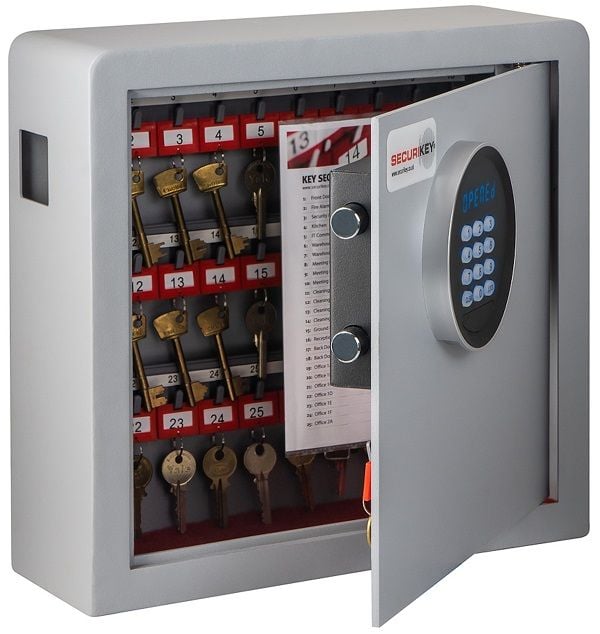 NEW Securikey Model 38 Electronic Key Cabinet With Deposit Slot