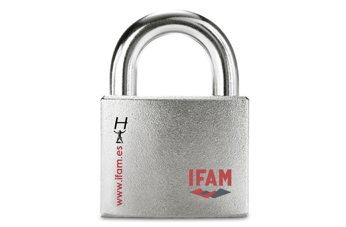  IFAM HERCULES CEN 4 PADLOCK + HD STEEL ALLOY CHAIN.