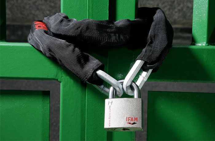 IFAM HERCULES B CEN 4 RATED HIGH SECURITY PADLOCK. OPEN SHACKLE KEYED ALIKE MODEL.