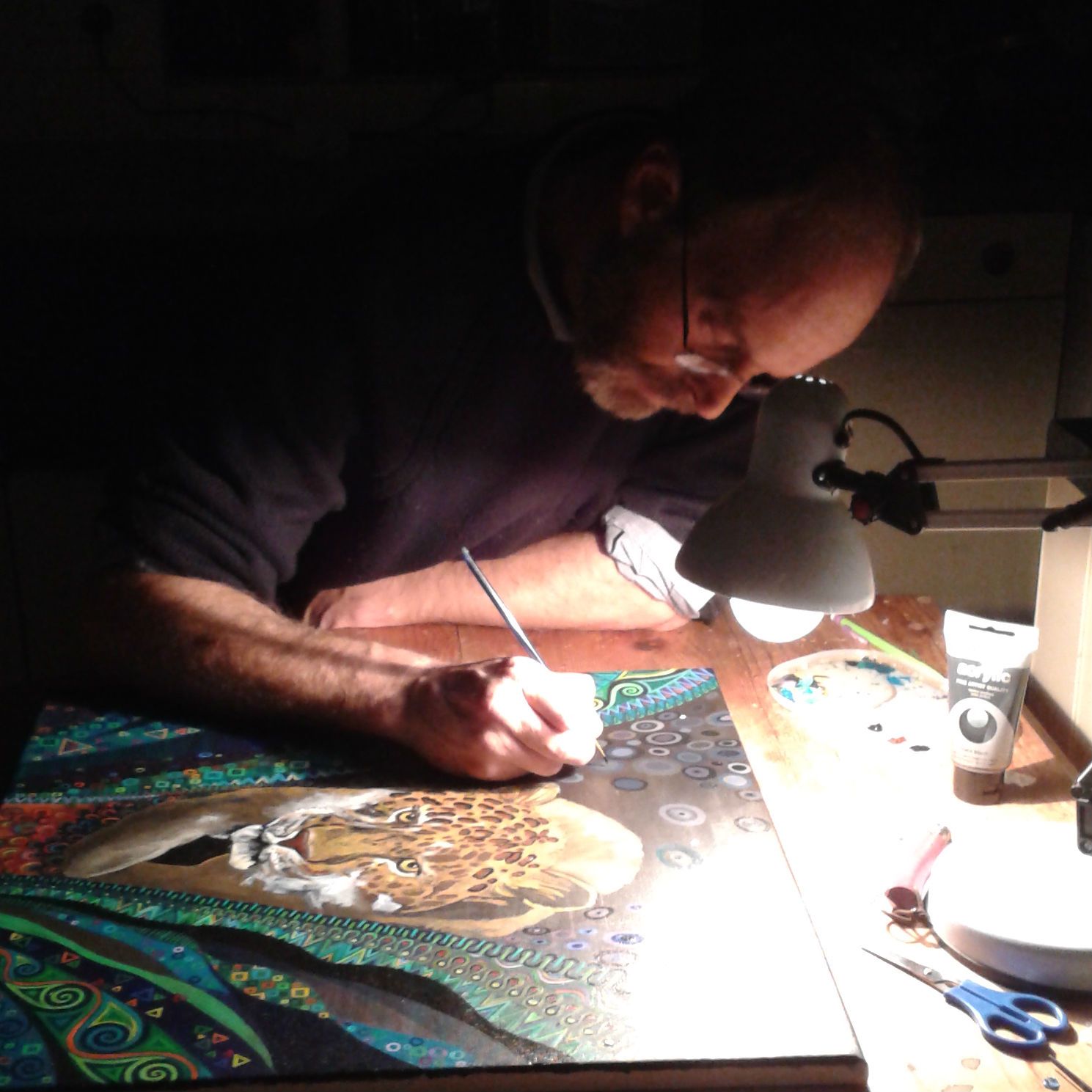 Mark Betson Artist at work