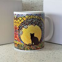 Black Cat & Full Moon Mug
