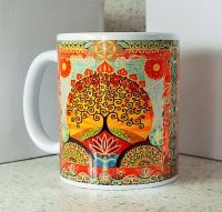 Lotus Flower and Tree of Life Mug