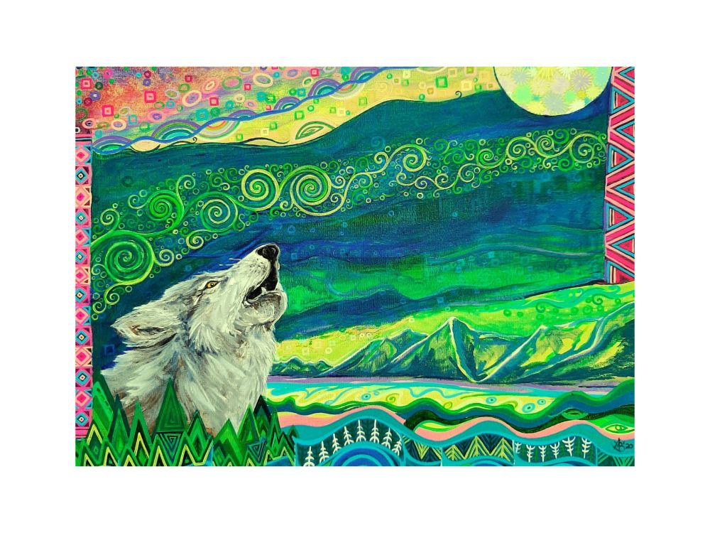 Wolf art print