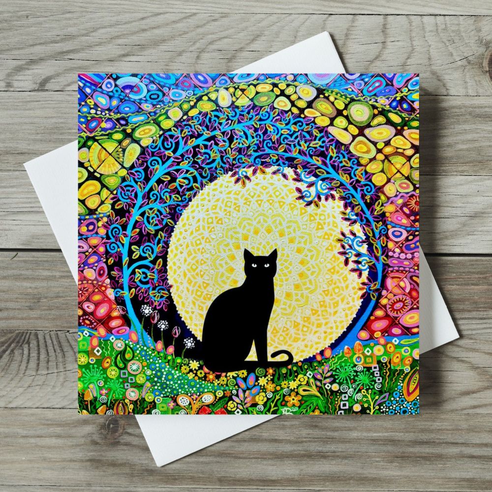 Black Cat art card