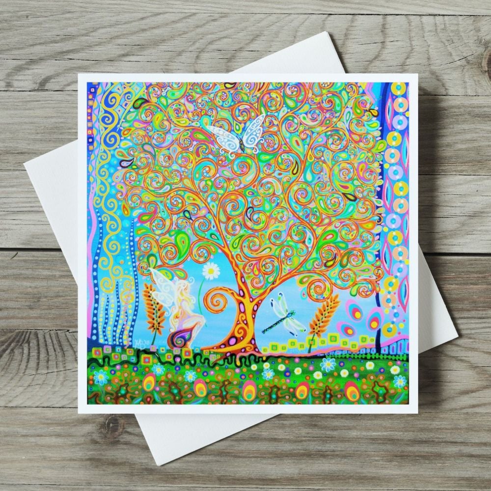 Fairy & Tree of Life card
