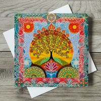 Lotus Flower & Tree of Life card