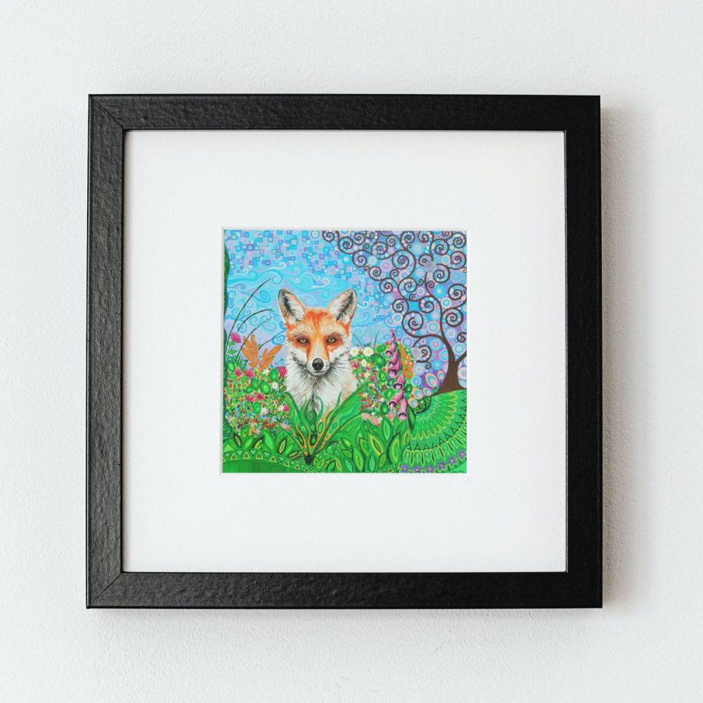 Fox mini art print