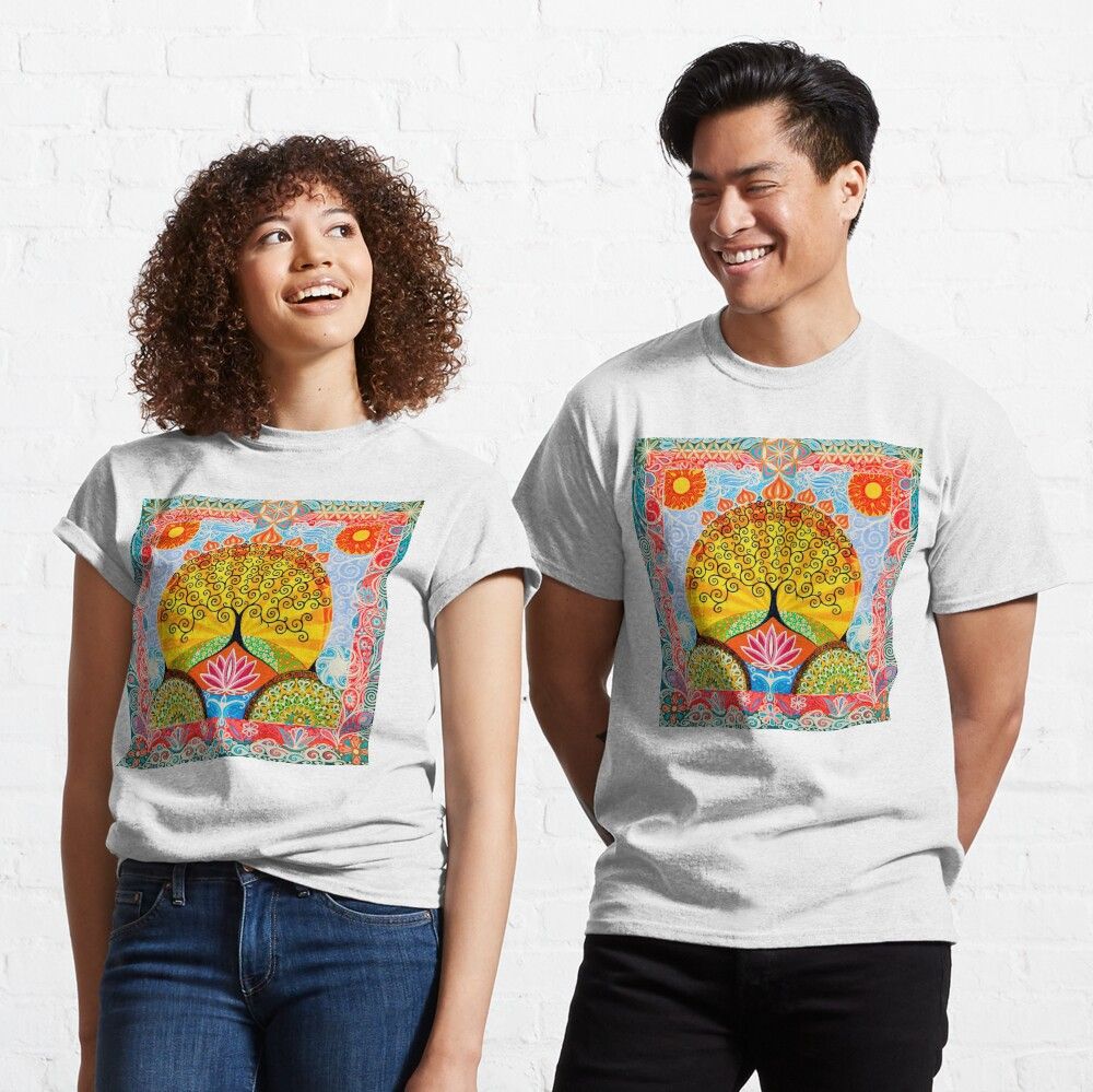 Tree of Life & Lotus Flower t-shirt