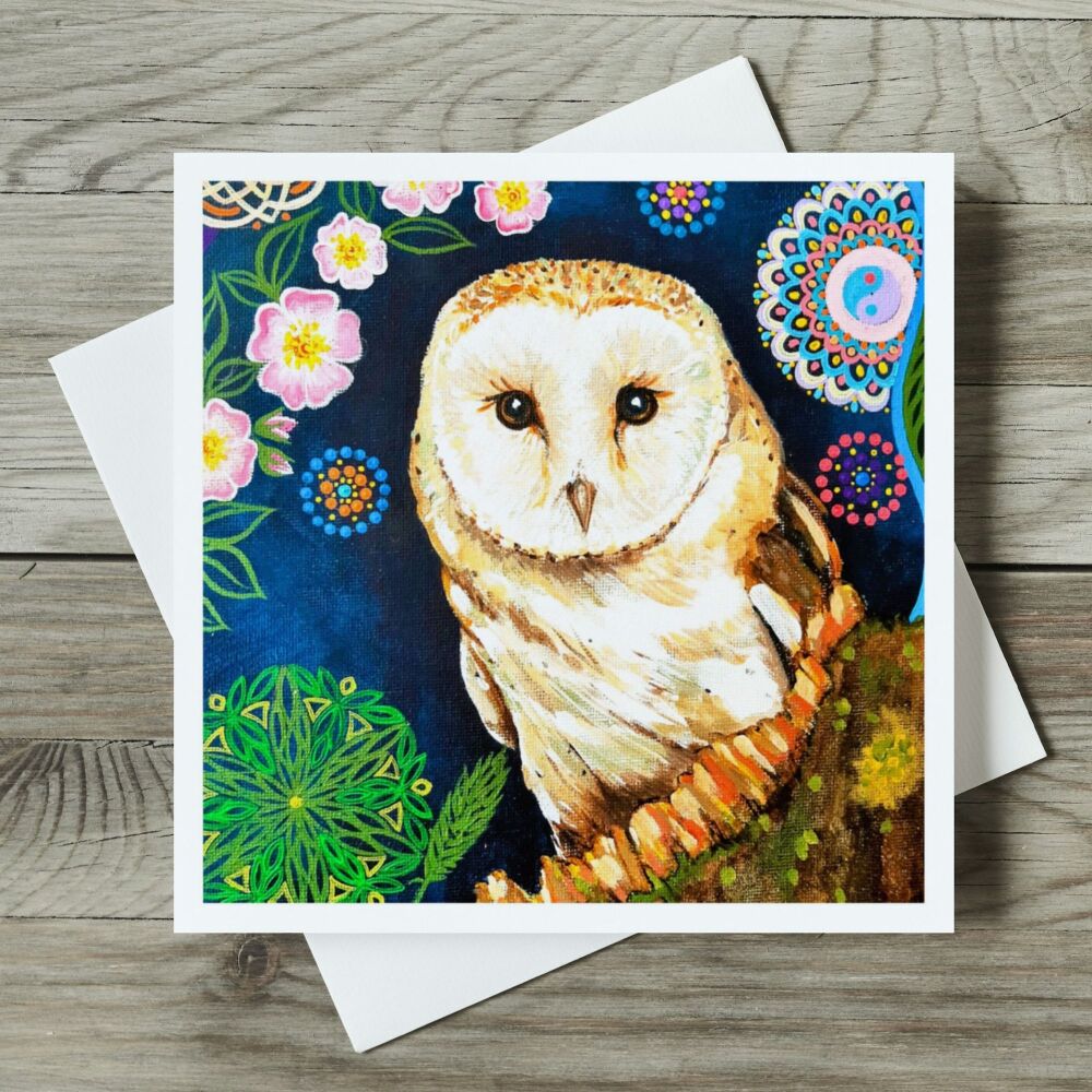 Barn Owl and Bramble