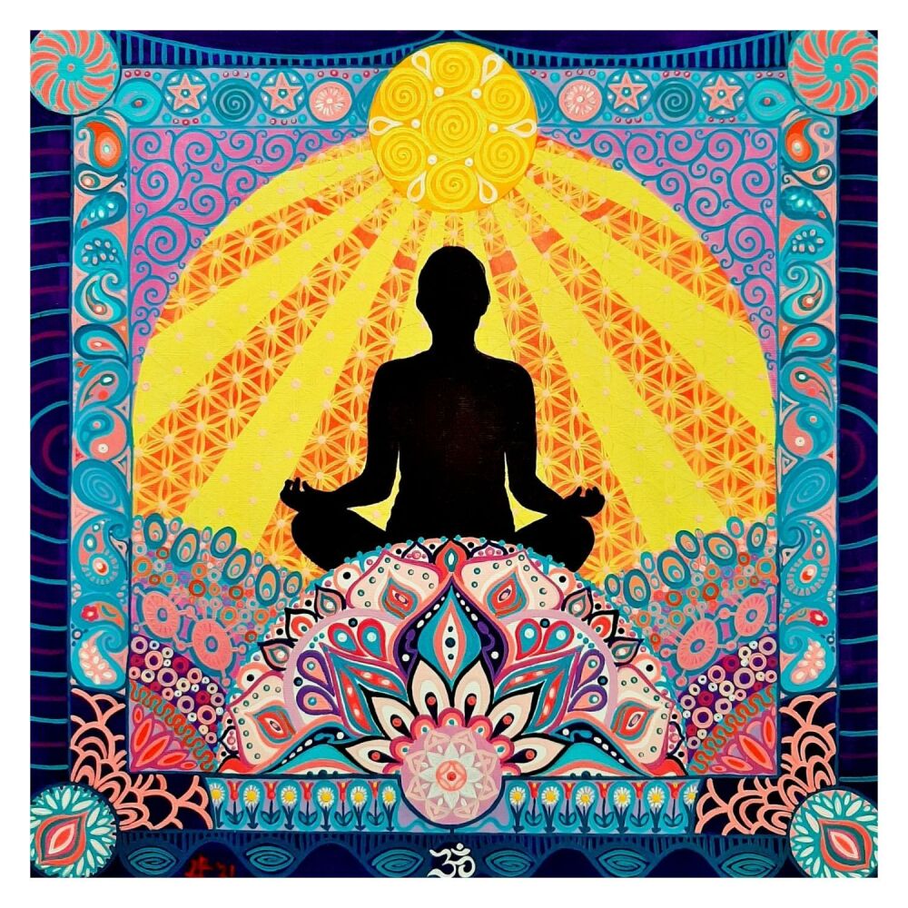 Meditation mini art print