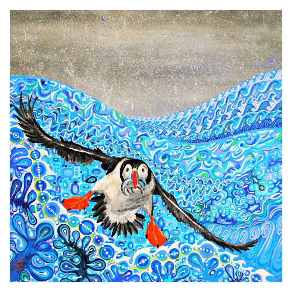 Puffin mini art print