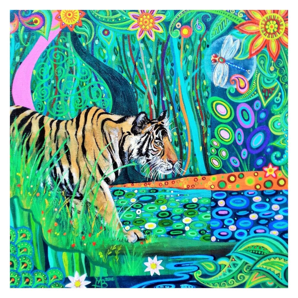 Tiger mini art  print