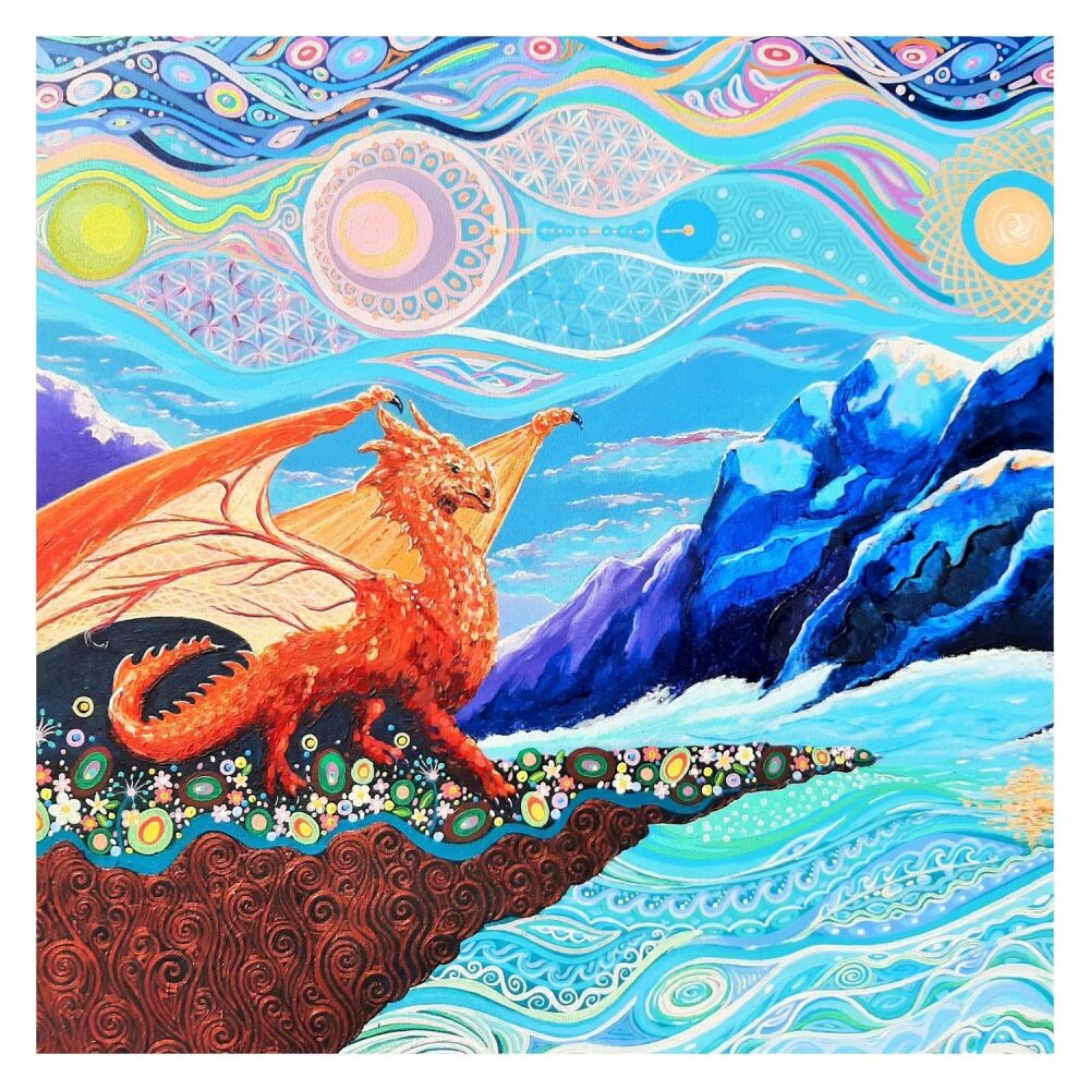 Dragon mini art print